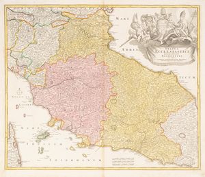 JOHANN BAPTIST HOMANN - Status Ecclesiastici Magnique Ducatus Fiorentini