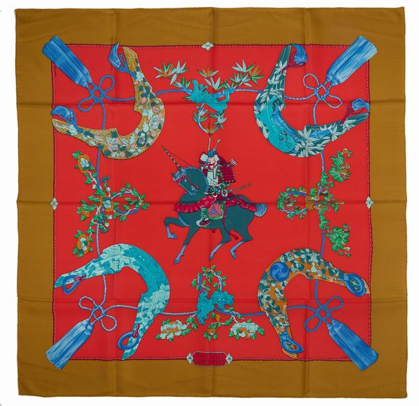 Hermès : Foulard Samoura�  - Asta Luxury Fashion - Associazione Nazionale - Case d'Asta italiane