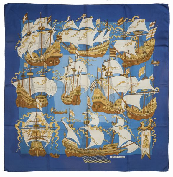Hermès : Foulard Armada  - Asta Luxury Fashion - Associazione Nazionale - Case d'Asta italiane