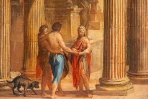 Viviano Codazzi : Capriccio architettonico con figure mitologiche  - Asta Dipinti e Disegni Antichi - Associazione Nazionale - Case d'Asta italiane