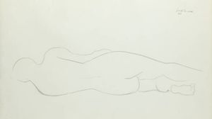 GIUSEPPE SANTOMASO Venezia 1907 - 1990 - Figura di schiena 1948