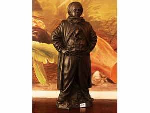 Mario Parri : Ritratto di Pietro Annigoni 1969  - Asta La Casa del Maestro Pietro Annigoni e di Rosa Segreto - Associazione Nazionale - Case d'Asta italiane