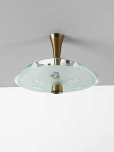 INGRAND MAX (1908 - 1969) : Lampada a sospensione mod. 1748 per Fontana Arte, Milano  - Asta Asta 485 | DESIGN E ARTI DECORATIVE DEL NOVECENTO Tradizionale - Associazione Nazionale - Case d'Asta italiane