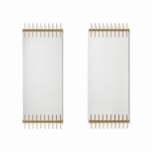 SOTTSASS ETTORE (1917 - 2007) - Coppia di specchi per Santambrogio e De Berti, Lissone