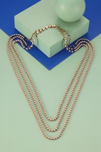 Importante collana in oro rosa e diamanti  - Asta Gioielli - Associazione Nazionale - Case d'Asta italiane