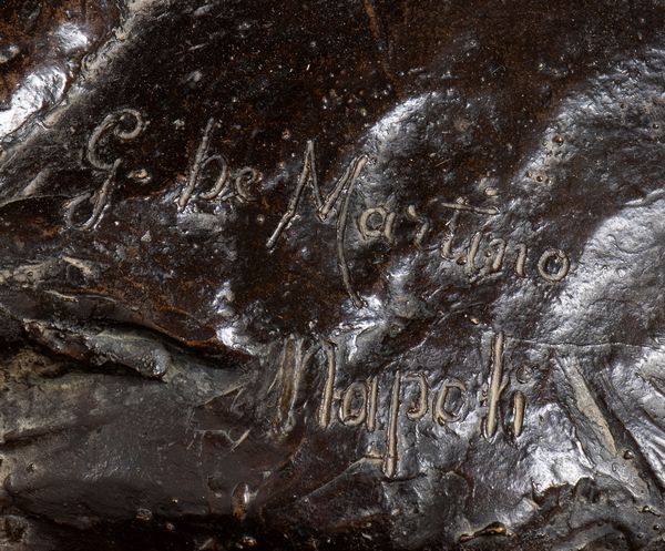 Giovanni De Martino : Giovane pescatore di granchi  - Asta  Arte moderna e contemporanea: XIX, XX, XXI secolo. Con una sezione dedicata alla ceramica del �900 - Associazione Nazionale - Case d'Asta italiane