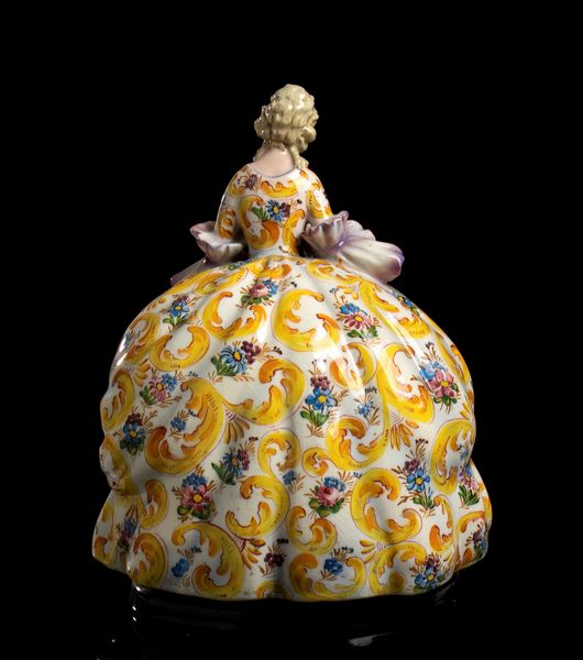 TEODORO SEBELIN : Dama con fiori  - Asta  Arte moderna e contemporanea: XIX, XX, XXI secolo. Con una sezione dedicata alla ceramica del �900 - Associazione Nazionale - Case d'Asta italiane