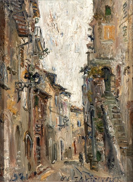 Wlodzimierz Zakrzewski : Veduta di Bassiano  - Asta  Arte moderna e contemporanea: XIX, XX, XXI secolo. Con una sezione dedicata alla ceramica del �900 - Associazione Nazionale - Case d'Asta italiane