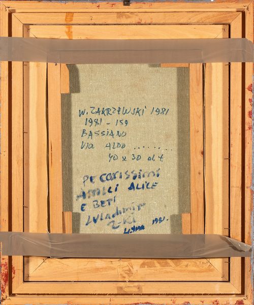 Wlodzimierz Zakrzewski : Veduta di Bassiano  - Asta  Arte moderna e contemporanea: XIX, XX, XXI secolo. Con una sezione dedicata alla ceramica del �900 - Associazione Nazionale - Case d'Asta italiane