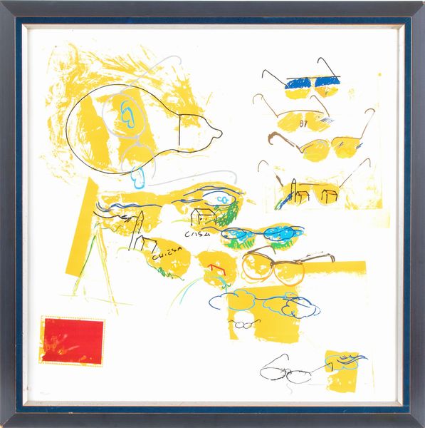 MARIO SCHIFANO : Lotto composto da quattro litografie  - Asta  Arte moderna e contemporanea: XIX, XX, XXI secolo. Con una sezione dedicata alla ceramica del �900 - Associazione Nazionale - Case d'Asta italiane