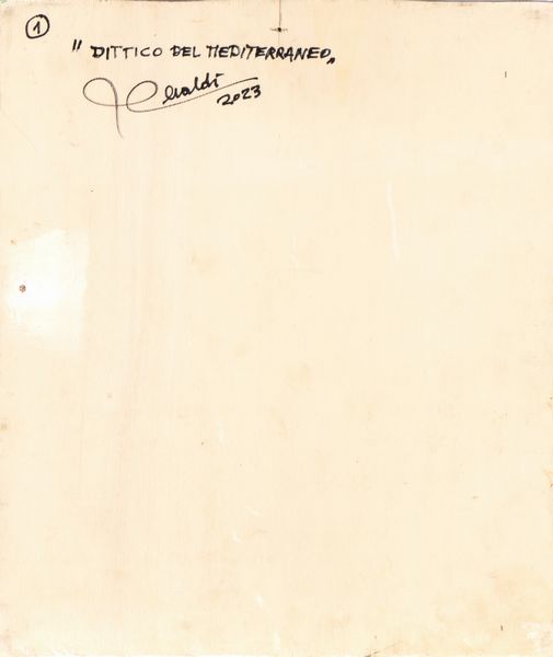 GIULIO CERALDI : Dittico del Mediterraneo  - Asta  Arte moderna e contemporanea: XIX, XX, XXI secolo. Con una sezione dedicata alla ceramica del �900 - Associazione Nazionale - Case d'Asta italiane