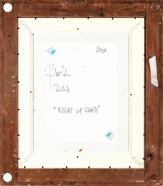 ROBERTO MINIATI : Night of lights  - Asta  Arte moderna e contemporanea: XIX, XX, XXI secolo. Con una sezione dedicata alla ceramica del �900 - Associazione Nazionale - Case d'Asta italiane