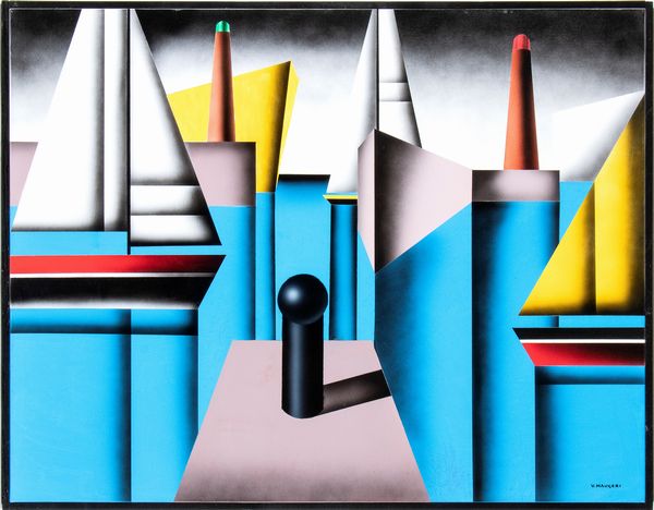 VINCENZO MAUGERI : Porto  - Asta  Arte moderna e contemporanea: XIX, XX, XXI secolo. Con una sezione dedicata alla ceramica del �900 - Associazione Nazionale - Case d'Asta italiane