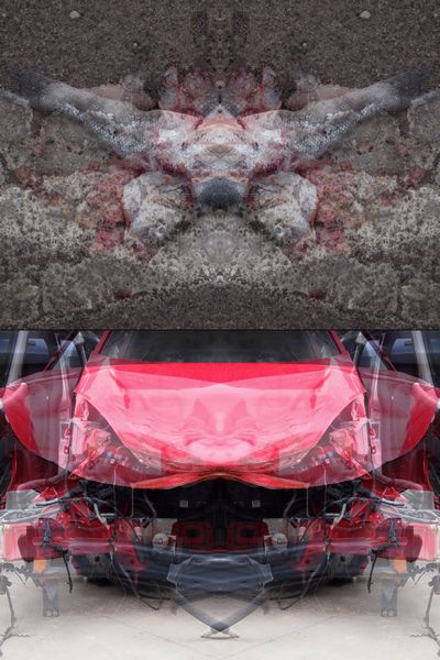 MAURO CUPPONE : Rorschach (Crash) Test #1ac. Dittico  - Asta  Arte moderna e contemporanea: XIX, XX, XXI secolo. Con una sezione dedicata alla ceramica del 900 - Associazione Nazionale - Case d'Asta italiane