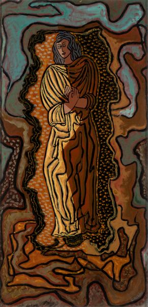 Pippo Oriani : Cassandra (Ciclo dei miti greci)  - Asta  Arte moderna e contemporanea: XIX, XX, XXI secolo. Con una sezione dedicata alla ceramica del �900 - Associazione Nazionale - Case d'Asta italiane