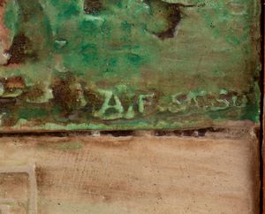 ALIGI SASSU : Bozzetto per il Monumento al Corpo di Liberazione dell'Esercito Italiano a Sant'Angelo in Vado  - Asta  Arte moderna e contemporanea: XIX, XX, XXI secolo. Con una sezione dedicata alla ceramica del �900 - Associazione Nazionale - Case d'Asta italiane