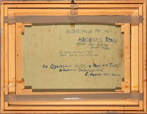 Wlodzimierz Zakrzewski : Hacienda Rossi presso Lago Fogliano  - Asta  Arte moderna e contemporanea: XIX, XX, XXI secolo. Con una sezione dedicata alla ceramica del �900 - Associazione Nazionale - Case d'Asta italiane