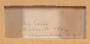 LUCIO FONTANA : Studi per Concetto Spaziale  - Asta  Arte moderna e contemporanea: XIX, XX, XXI secolo. Con una sezione dedicata alla ceramica del �900 - Associazione Nazionale - Case d'Asta italiane