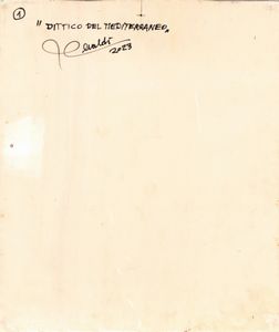 GIULIO CERALDI : Dittico del Mediterraneo  - Asta  Arte moderna e contemporanea: XIX, XX, XXI secolo. Con una sezione dedicata alla ceramica del �900 - Associazione Nazionale - Case d'Asta italiane