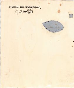 GIULIO CERALDI : Dittico del Mediterraneo  - Asta  Arte moderna e contemporanea: XIX, XX, XXI secolo. Con una sezione dedicata alla ceramica del �900 - Associazione Nazionale - Case d'Asta italiane