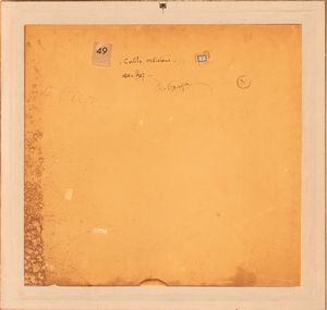 Umberto Prencipe : Cortile orvietano  - Asta  Arte moderna e contemporanea: XIX, XX, XXI secolo. Con una sezione dedicata alla ceramica del �900 - Associazione Nazionale - Case d'Asta italiane