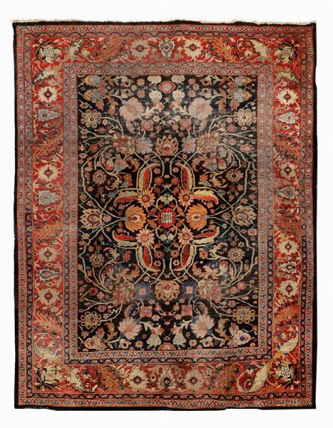 Grande tappeto Mahal, nord ovest Persia seconda met XIX secolo  - Asta Tappeti Antichi - Associazione Nazionale - Case d'Asta italiane