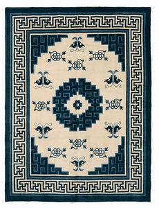 Particolare tappeto, Cina XIX secolo  - Asta Tappeti Antichi - Associazione Nazionale - Case d'Asta italiane
