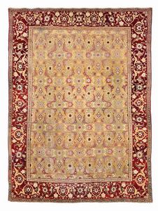 Elegante tappeto Agra, India met XIX secolo  - Asta Tappeti Antichi - Associazione Nazionale - Case d'Asta italiane