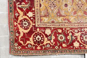 Elegante tappeto Agra, India met XIX secolo  - Asta Tappeti Antichi - Associazione Nazionale - Case d'Asta italiane