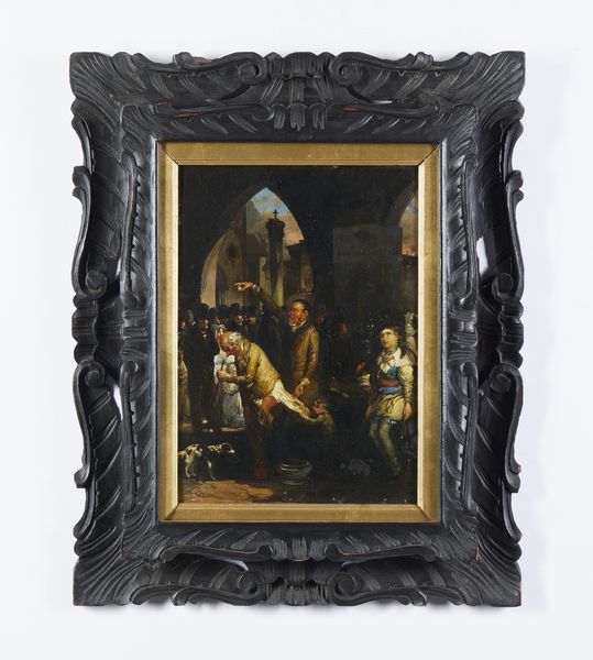 MIGLIARA GIOVANNI (1785 - 1837) : Attribuito a. Scena popolare  - Asta Asta 493 | ARTE ANTICA E DEL XIX SECOLO - Dipinti e sculture del XIX secolo Tradizionale - Associazione Nazionale - Case d'Asta italiane