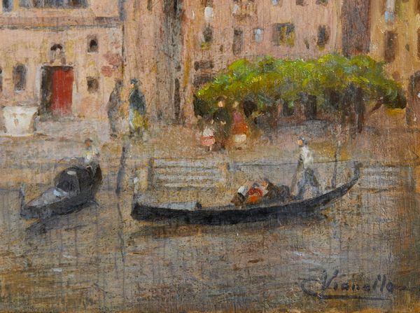 VIANELLO CESARE (1862 - 1920) : La chiesa di San Samuele a Venezia  - Asta Asta 493 | ARTE ANTICA E DEL XIX SECOLO - Dipinti e sculture del XIX secolo Tradizionale - Associazione Nazionale - Case d'Asta italiane