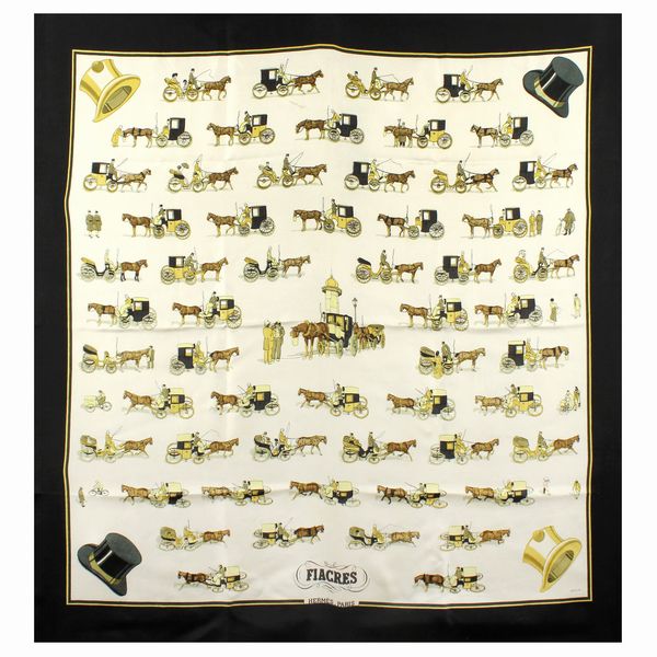 Hermes collezione Fiacres foulard vintage  - Asta Gioielli Orologi e Fashion Vintage Web Only - Associazione Nazionale - Case d'Asta italiane