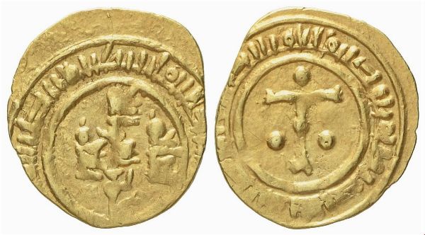 MESSINA. Regno di Sicilia. Ruggero I duca (1072-1101). TarÃ¬. Au (0,9 g; 13,9 mm)  - Asta Monete e medaglie medievali e moderne italiane ed estere - Associazione Nazionale - Case d'Asta italiane