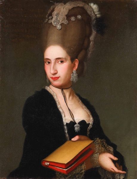 Ritratto di dama con libro  - Asta Dipinti Antichi - Associazione Nazionale - Case d'Asta italiane
