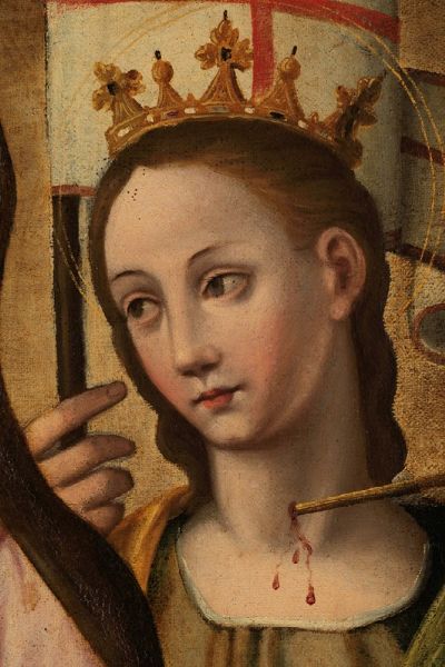 Madonna con Bambino e sante martiri  - Asta Dipinti Antichi - Associazione Nazionale - Case d'Asta italiane
