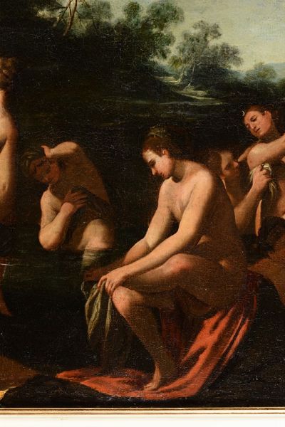 Figure femminili al bagno  - Asta Dipinti Antichi - Associazione Nazionale - Case d'Asta italiane