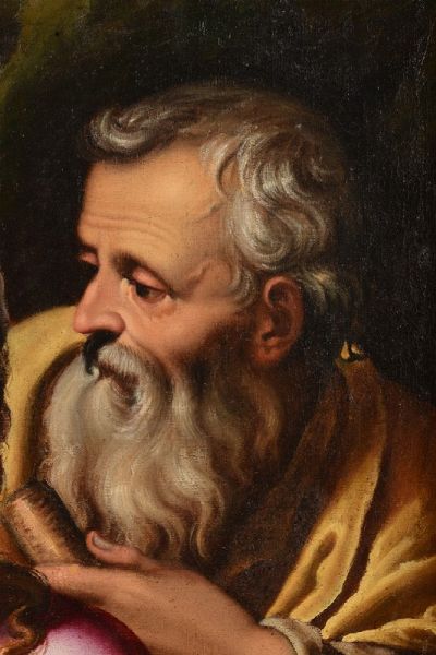 Muziano Girolamo : Sacra Famiglia con San Giovannino  - Asta Dipinti Antichi - Associazione Nazionale - Case d'Asta italiane