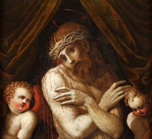 Cristo con angioletti  - Asta Dipinti Antichi - Associazione Nazionale - Case d'Asta italiane