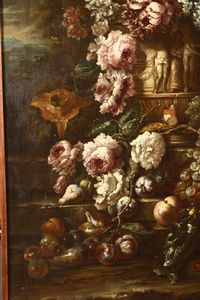 Lopez Gasparo : Coppia di nature morte con fiori  - Asta Dipinti Antichi - Associazione Nazionale - Case d'Asta italiane
