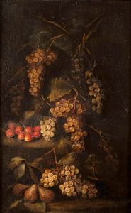Da Lodi Gilardo - Coppia di nature morte con uva