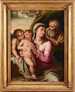 Muziano Girolamo - Sacra Famiglia con San Giovannino
