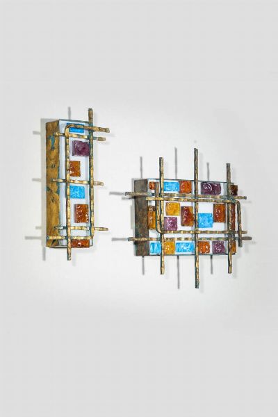 POLIARTE : Coppia di appliques  - Asta Design - Associazione Nazionale - Case d'Asta italiane