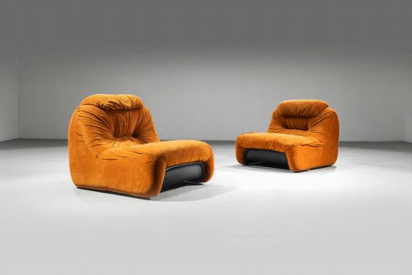 STUDIO 1P : Coppia di poltrone  - Asta Design - Associazione Nazionale - Case d'Asta italiane