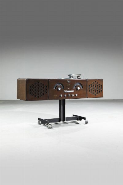 ACHILLE E PIER GIACOMO CASTIGLIONI : Radiofonografo Brionvega RR126  - Asta Design - Associazione Nazionale - Case d'Asta italiane