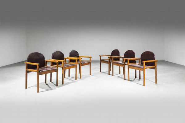 TITTINA AMMANNATI E VITELLI GIAMPIERO : Set di sei sedie  - Asta Design - Associazione Nazionale - Case d'Asta italiane