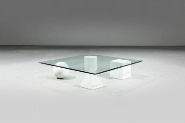 LELLA E MASSIMO VIGNELLI : Tavolino mod. Metafora  - Asta Design - Associazione Nazionale - Case d'Asta italiane