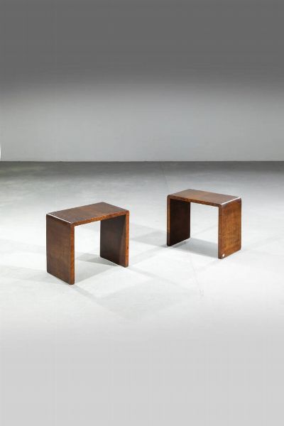 PRODUZIONE ITALIANA : Coppia di sgabelli  - Asta Design - Associazione Nazionale - Case d'Asta italiane