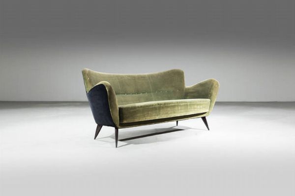 GUGLIELMO VERONESI : Divano a tre posti  - Asta Design - Associazione Nazionale - Case d'Asta italiane