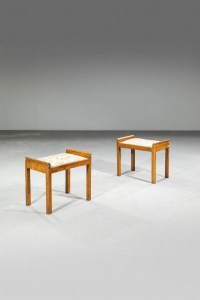 PRODUZIONE ITALIANA : Coppia di sgabelli  - Asta Design - Associazione Nazionale - Case d'Asta italiane
