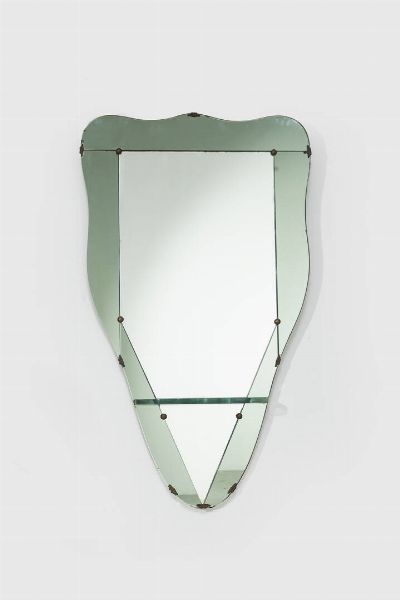 CRISTAL ART : Specchiera con mensola  - Asta Design - Associazione Nazionale - Case d'Asta italiane